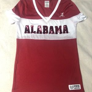 PINK University of Alabama V Neck Sequin